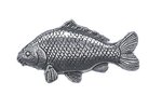 Just Fish Pewter Lapel Pin Common Carp